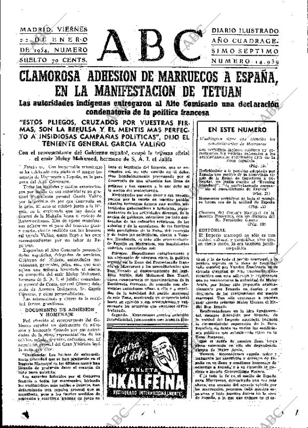 ABC MADRID 22-01-1954 página 15