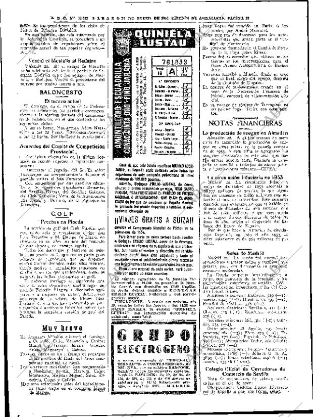 ABC SEVILLA 23-01-1954 página 16