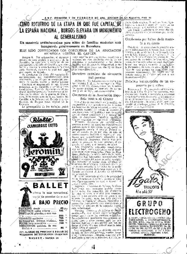 ABC MADRID 07-02-1954 página 42