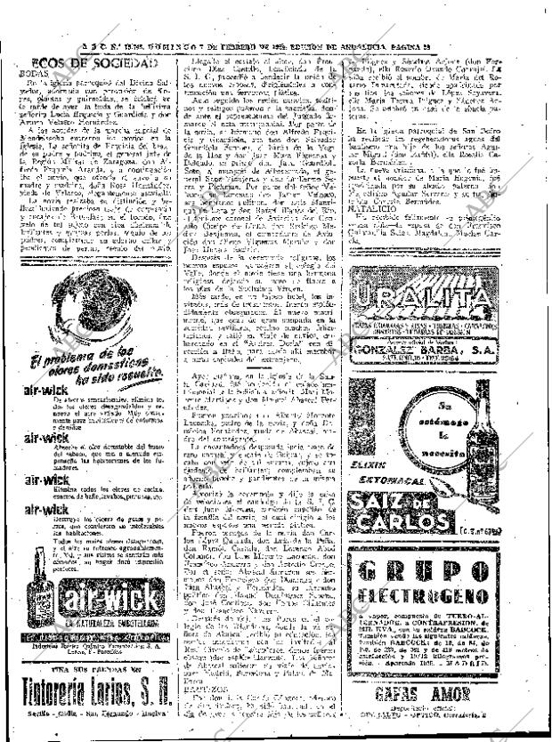 ABC SEVILLA 07-02-1954 página 28