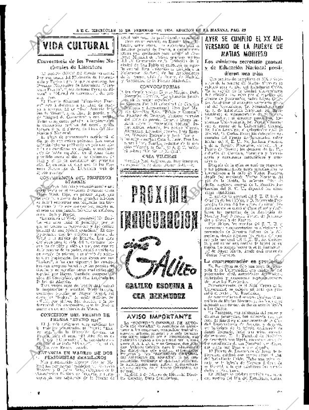 ABC MADRID 10-02-1954 página 22