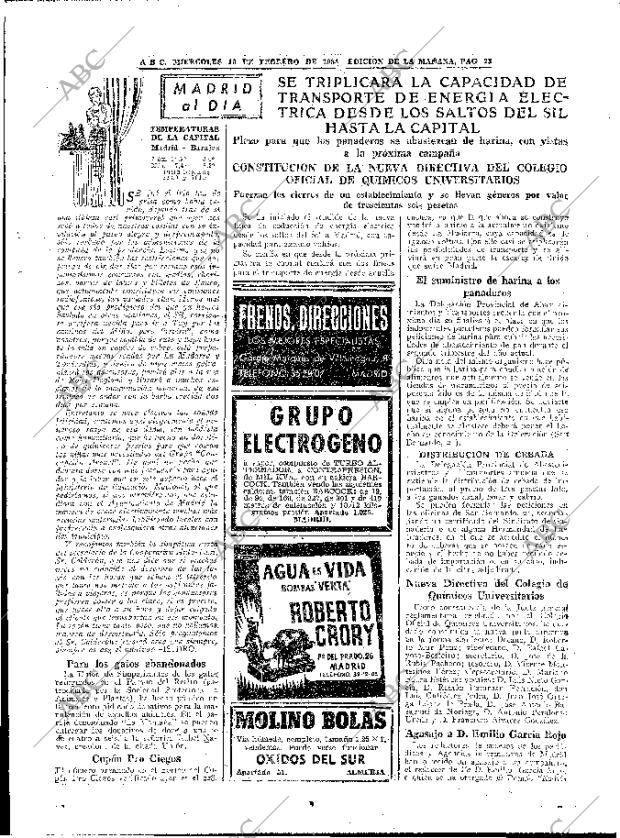 ABC MADRID 10-02-1954 página 23