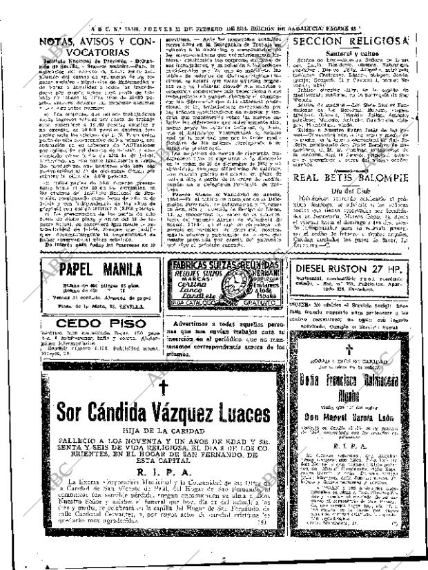 ABC SEVILLA 11-02-1954 página 22