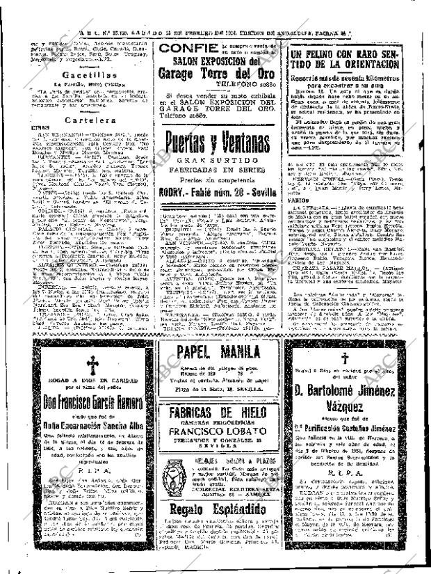 ABC SEVILLA 13-02-1954 página 24