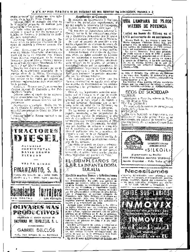 ABC SEVILLA 13-02-1954 página 8