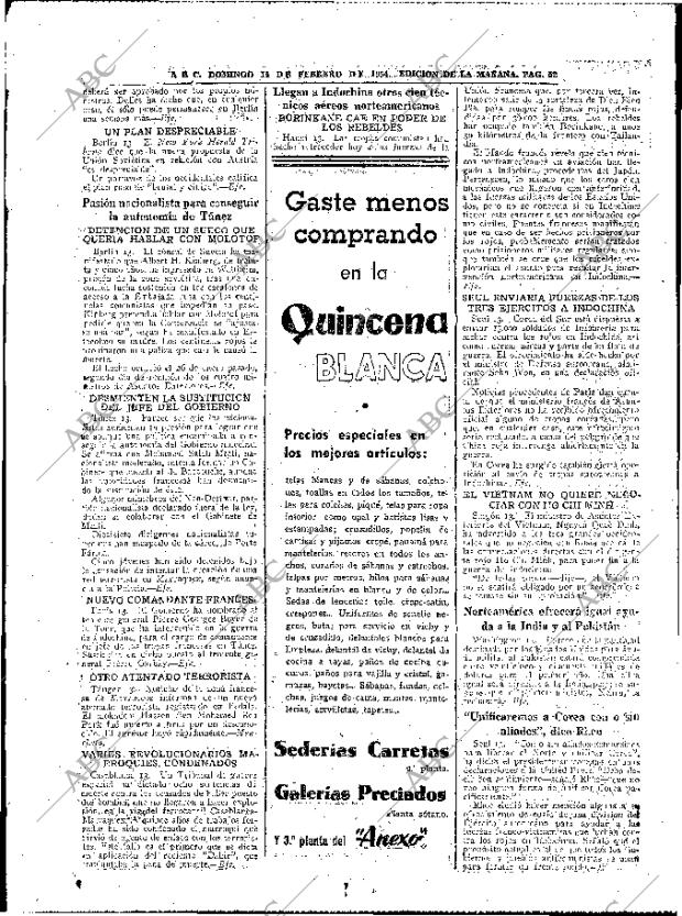 ABC MADRID 14-02-1954 página 52