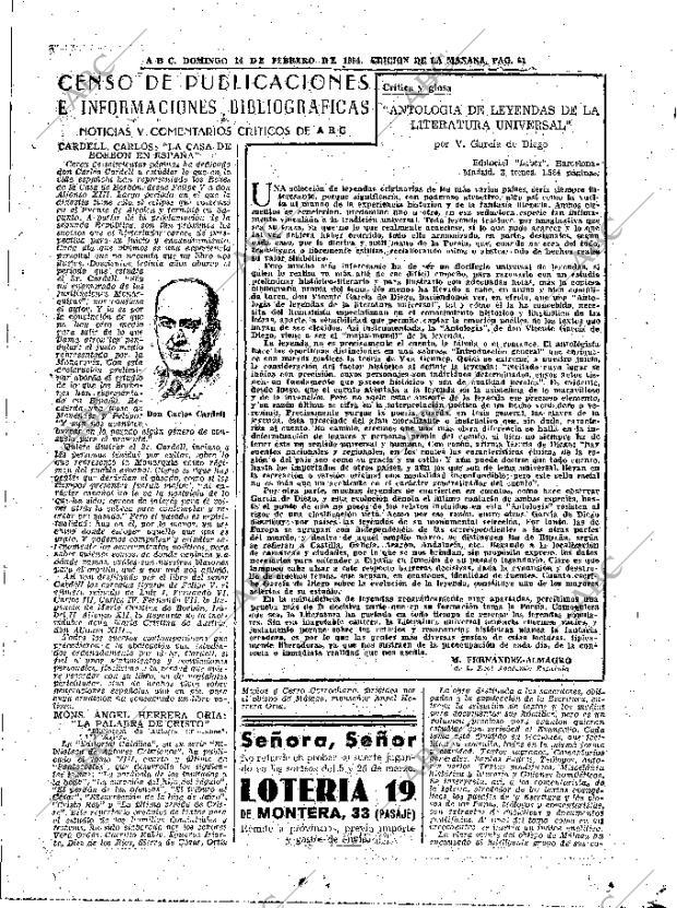 ABC MADRID 14-02-1954 página 61
