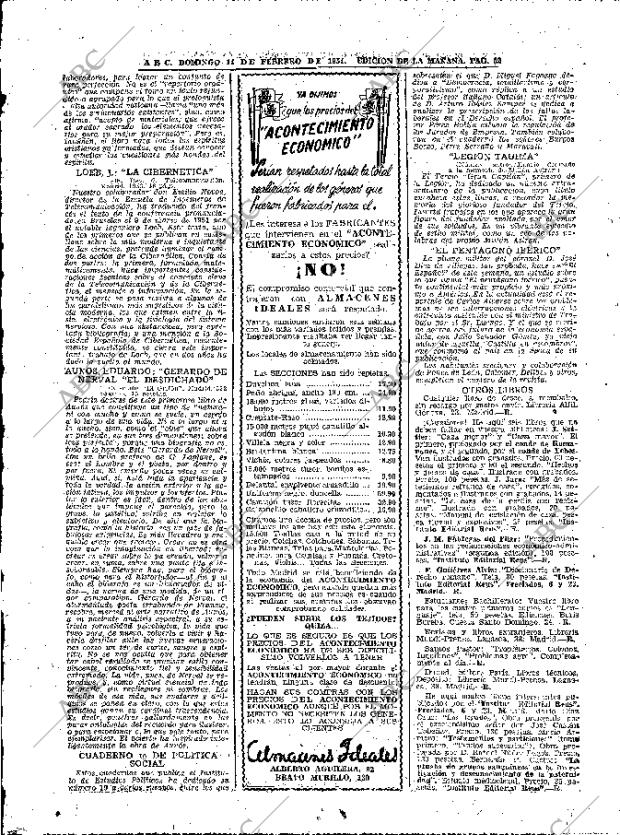 ABC MADRID 14-02-1954 página 62