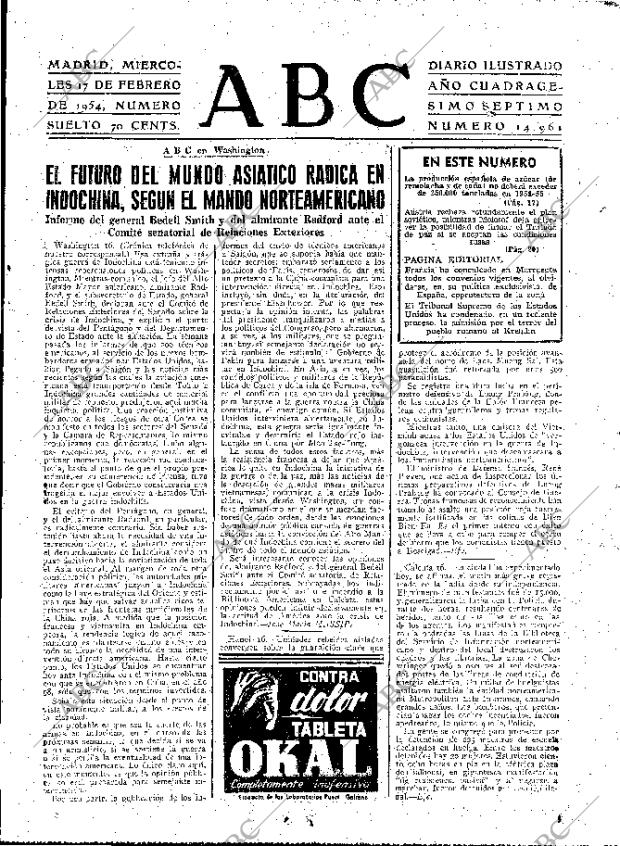 ABC MADRID 17-02-1954 página 15