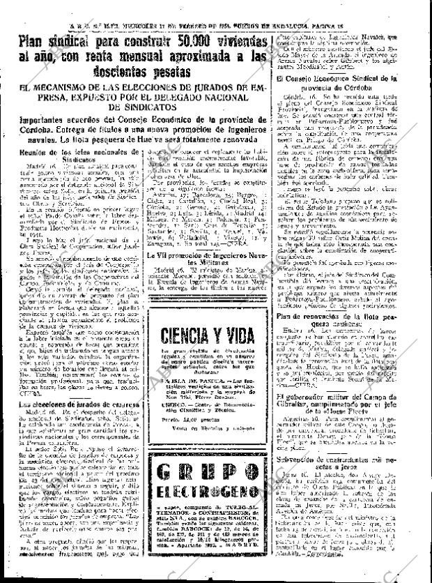 ABC SEVILLA 17-02-1954 página 15