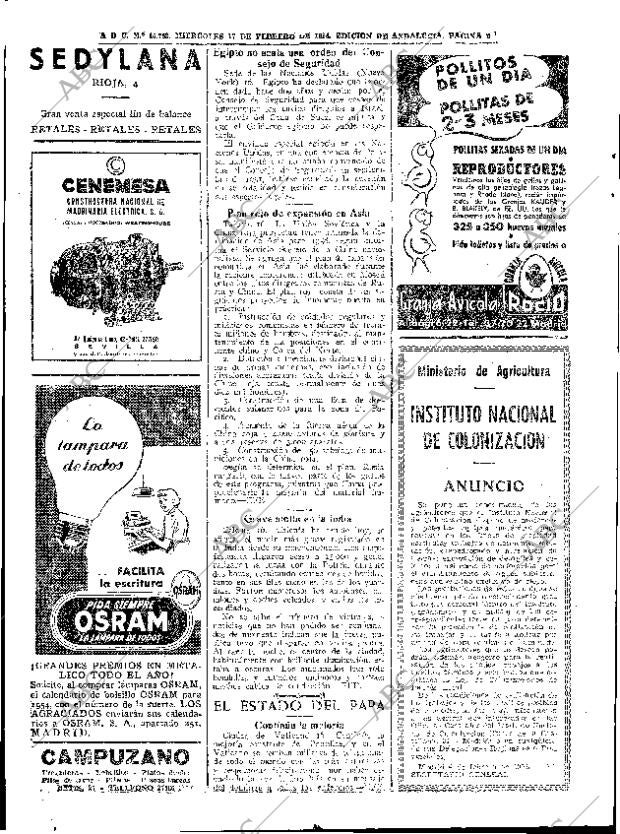 ABC SEVILLA 17-02-1954 página 8