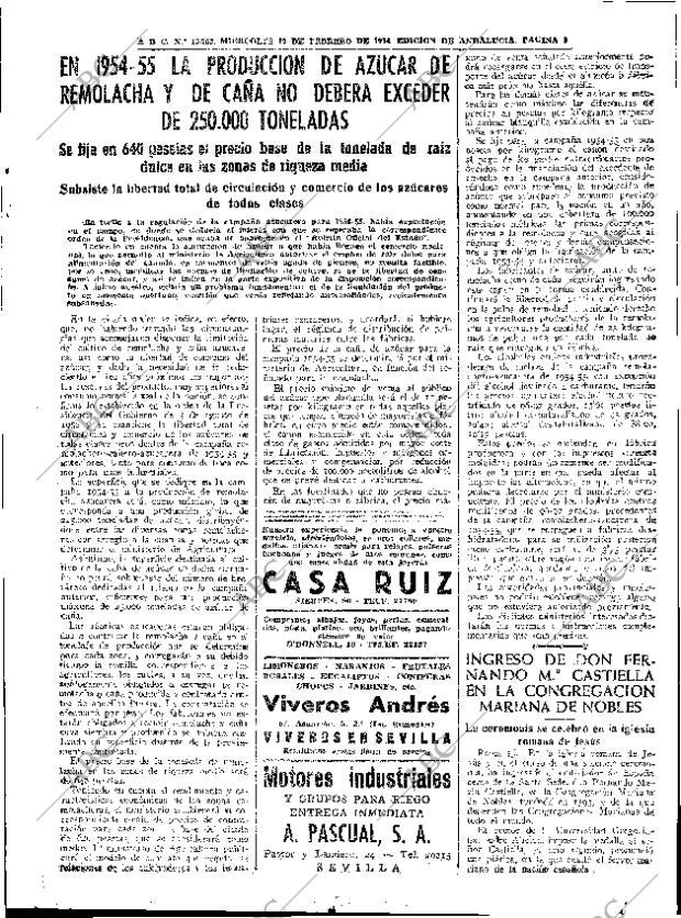 ABC SEVILLA 17-02-1954 página 9