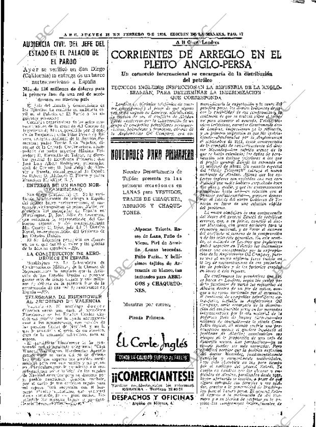 ABC MADRID 18-02-1954 página 17