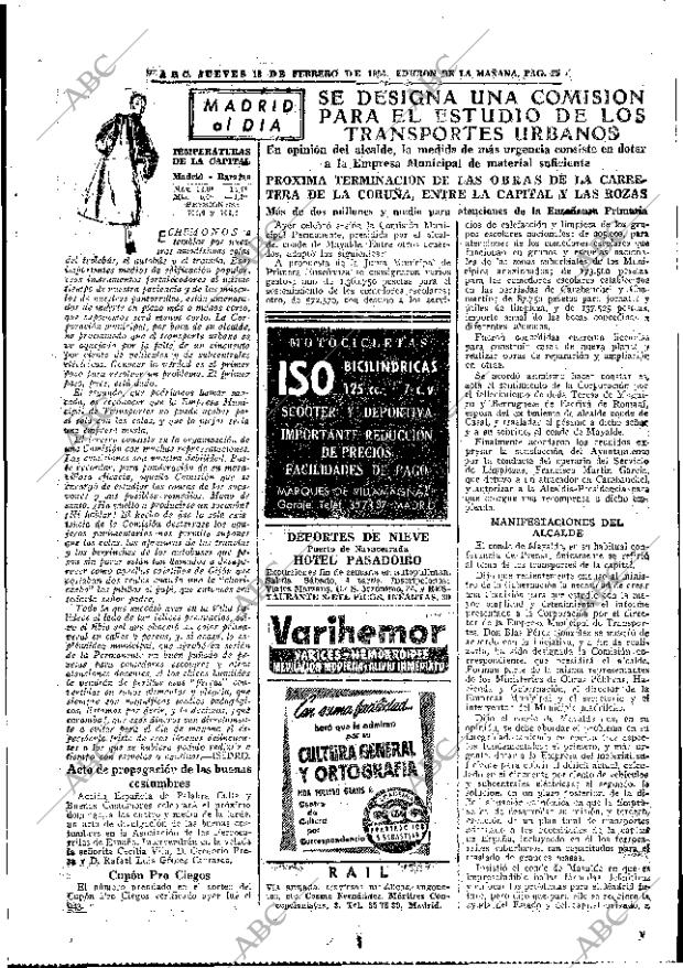 ABC MADRID 18-02-1954 página 25