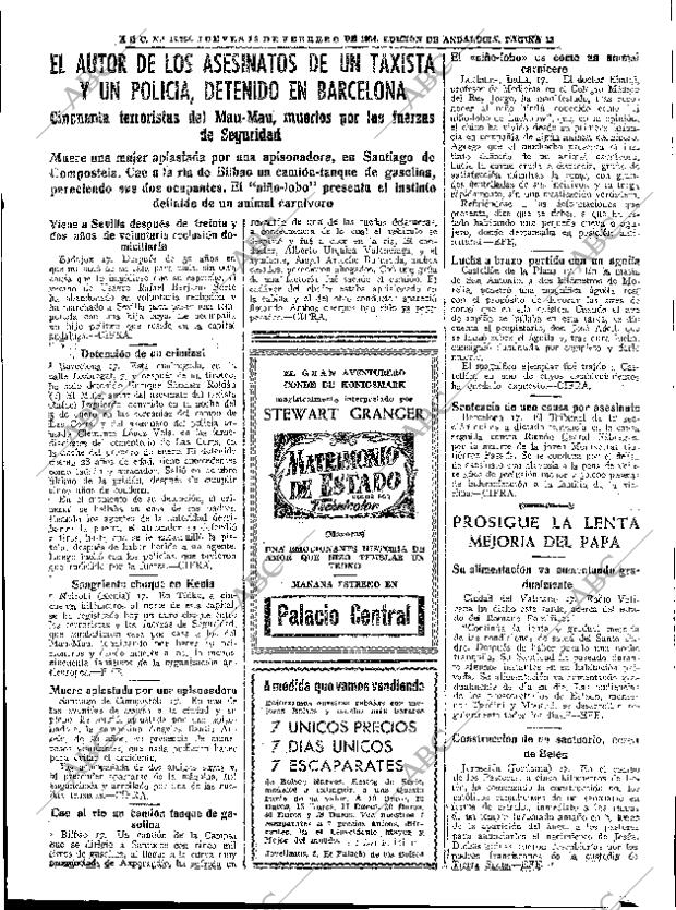 ABC SEVILLA 18-02-1954 página 13