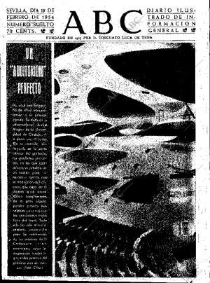 ABC SEVILLA 19-02-1954 página 1
