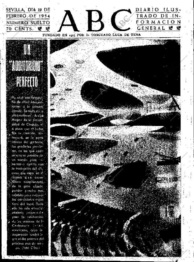 ABC SEVILLA 19-02-1954 página 1