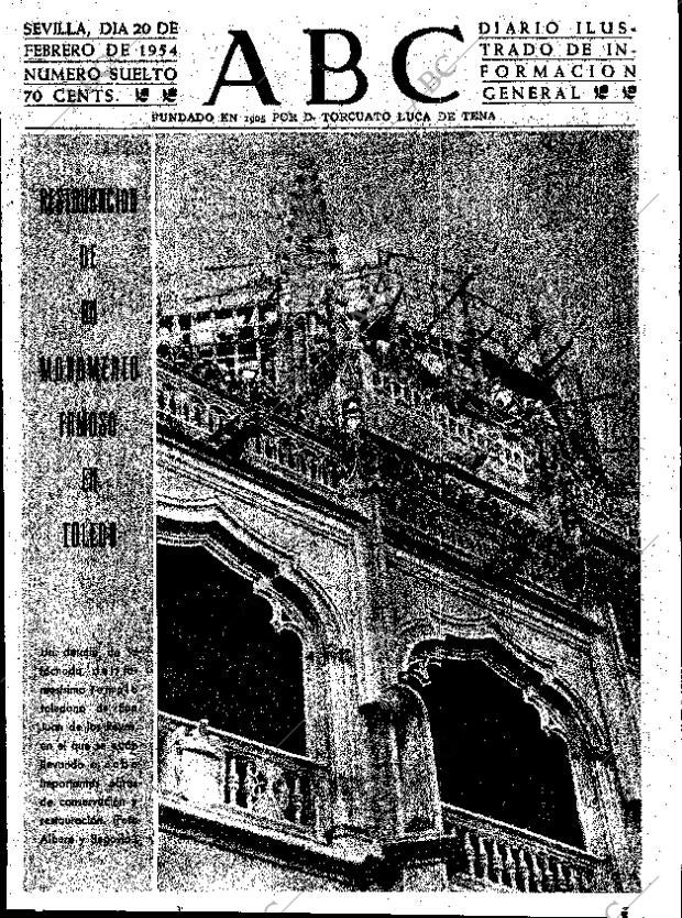 ABC SEVILLA 20-02-1954 página 1
