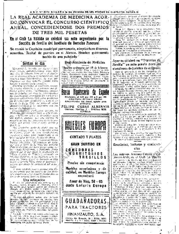 ABC SEVILLA 20-02-1954 página 15
