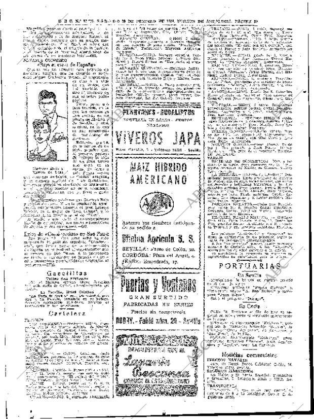ABC SEVILLA 20-02-1954 página 20