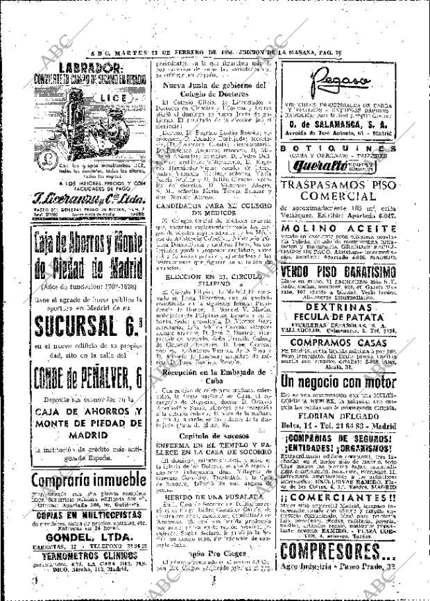 ABC MADRID 23-02-1954 página 26