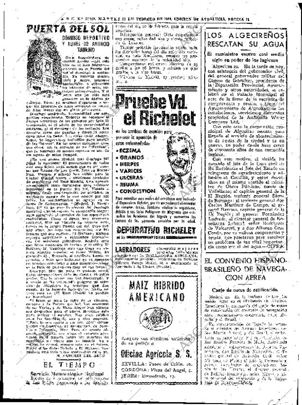 ABC SEVILLA 23-02-1954 página 11