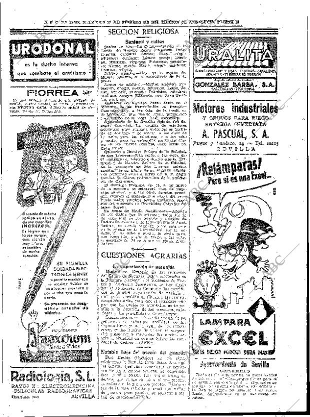 ABC SEVILLA 23-02-1954 página 14