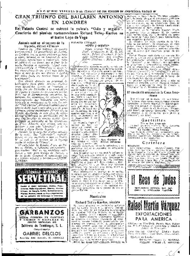 ABC SEVILLA 26-02-1954 página 19