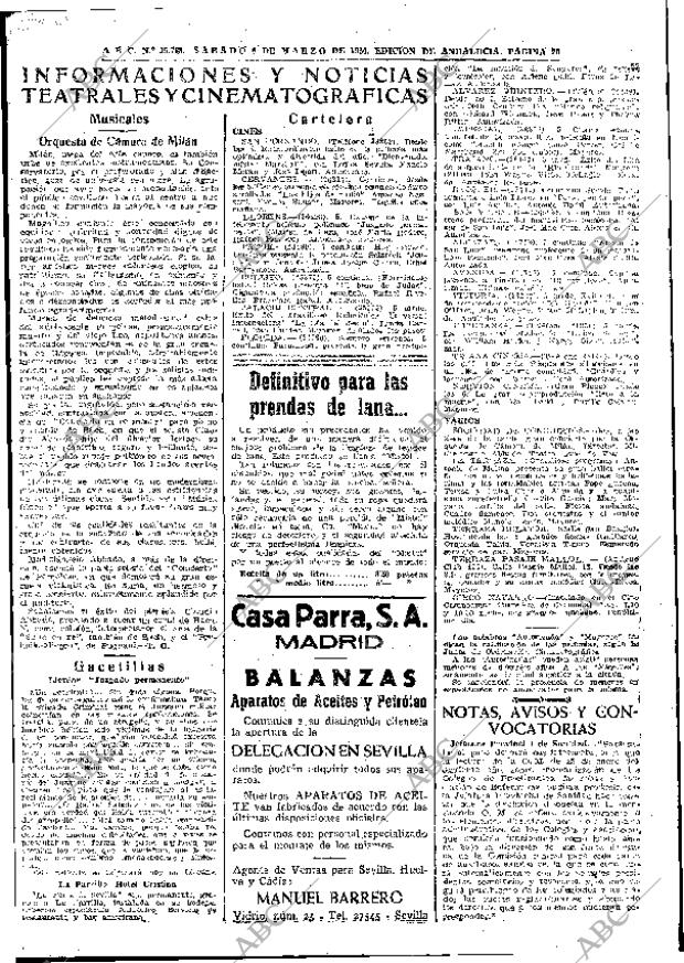 ABC SEVILLA 06-03-1954 página 20