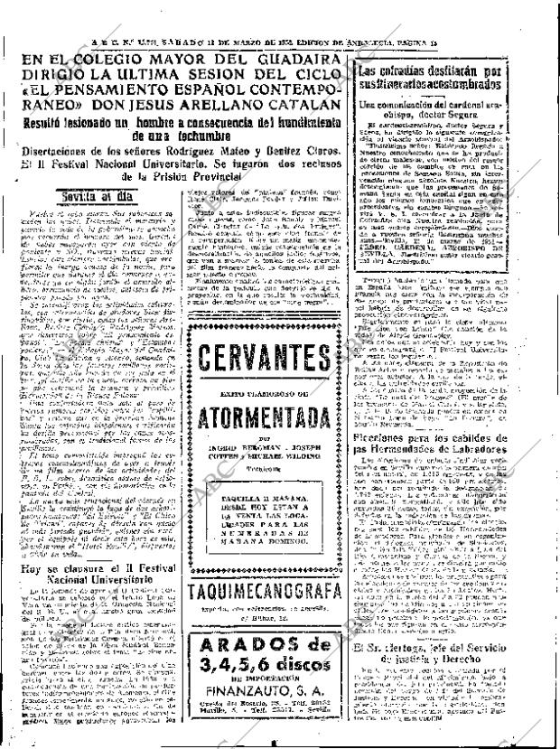 ABC SEVILLA 13-03-1954 página 15