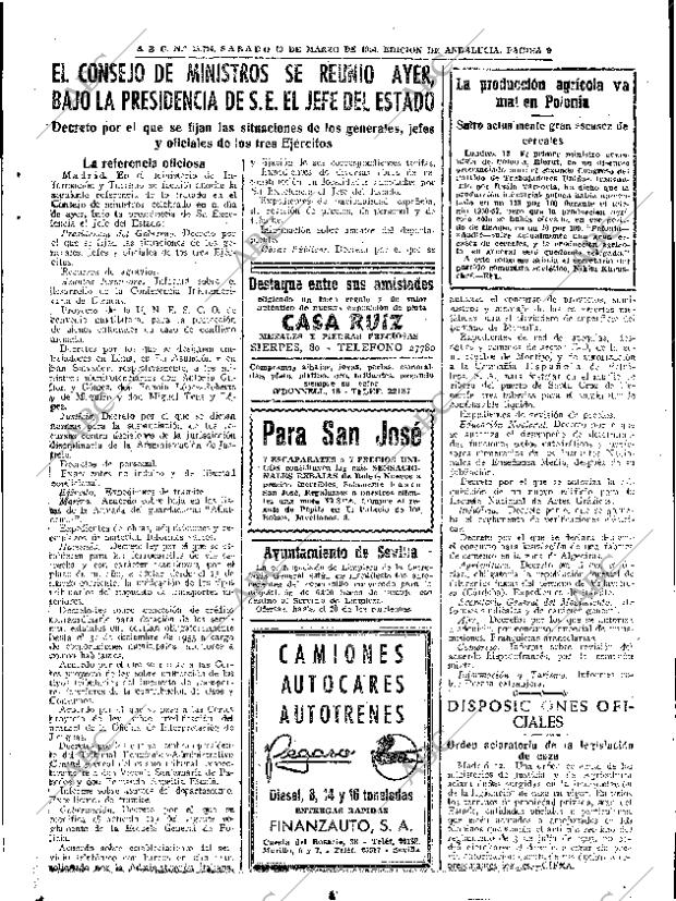 ABC SEVILLA 13-03-1954 página 9