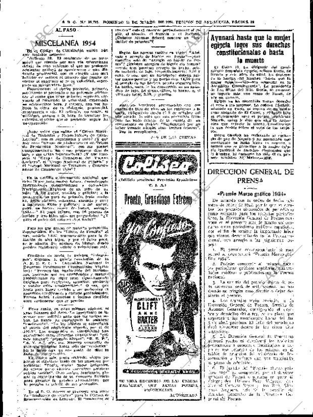 ABC SEVILLA 14-03-1954 página 29