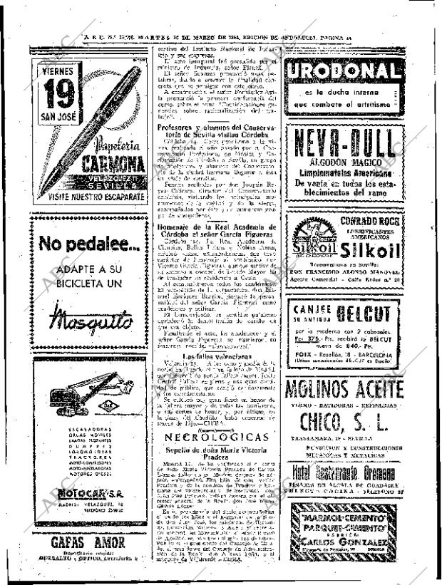 ABC SEVILLA 16-03-1954 página 14