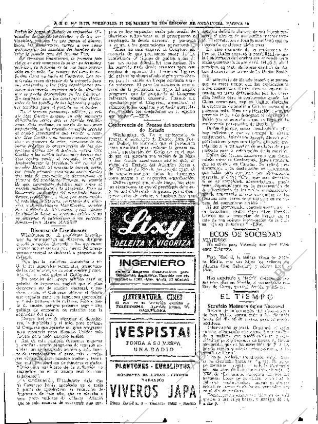 ABC SEVILLA 17-03-1954 página 10