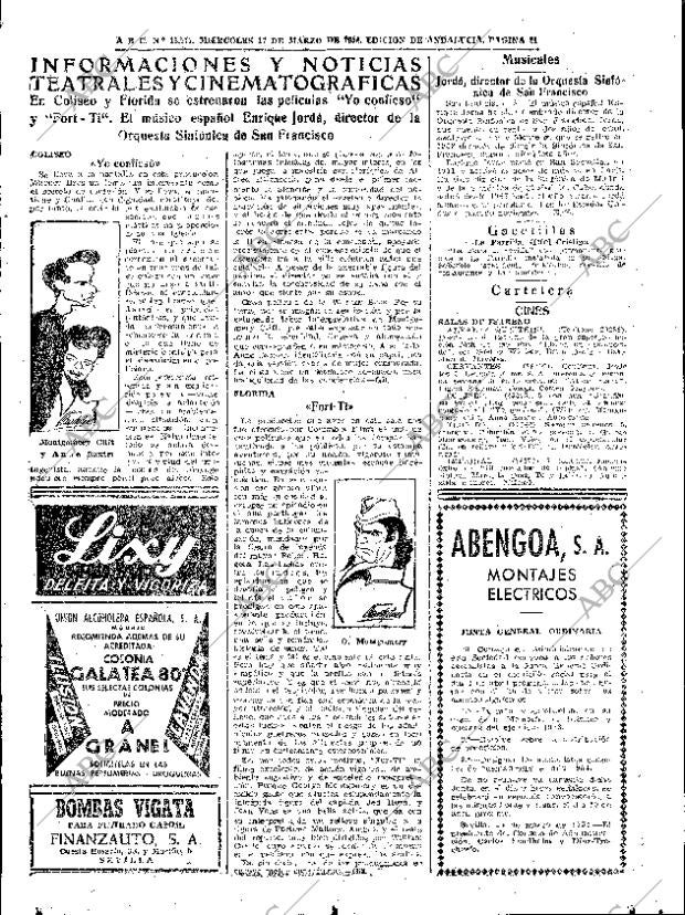 ABC SEVILLA 17-03-1954 página 21