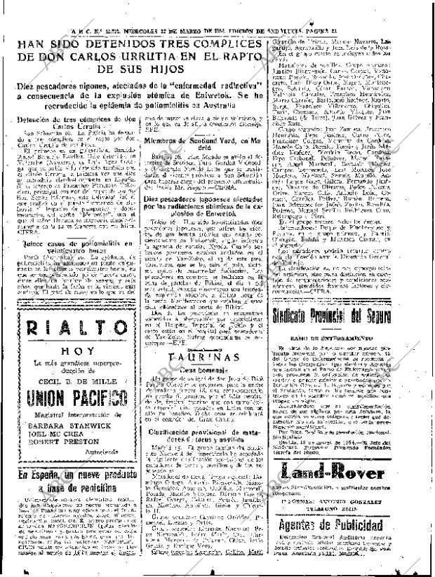 ABC SEVILLA 17-03-1954 página 23