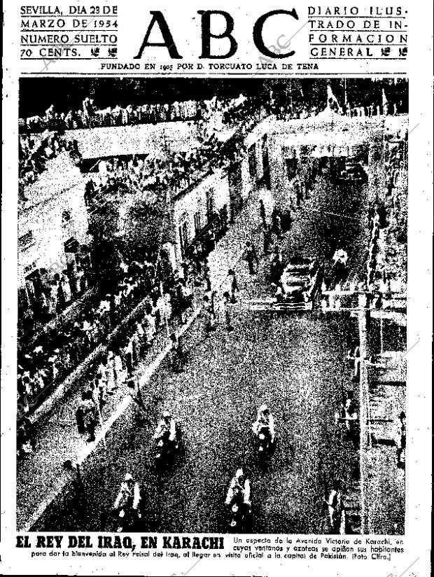 ABC SEVILLA 23-03-1954 página 1