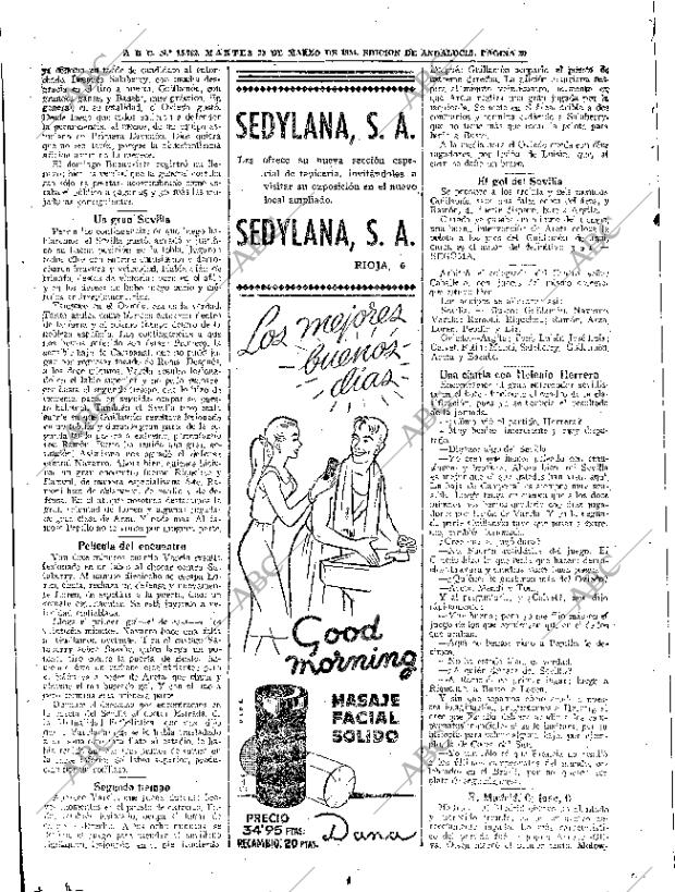 ABC SEVILLA 23-03-1954 página 20