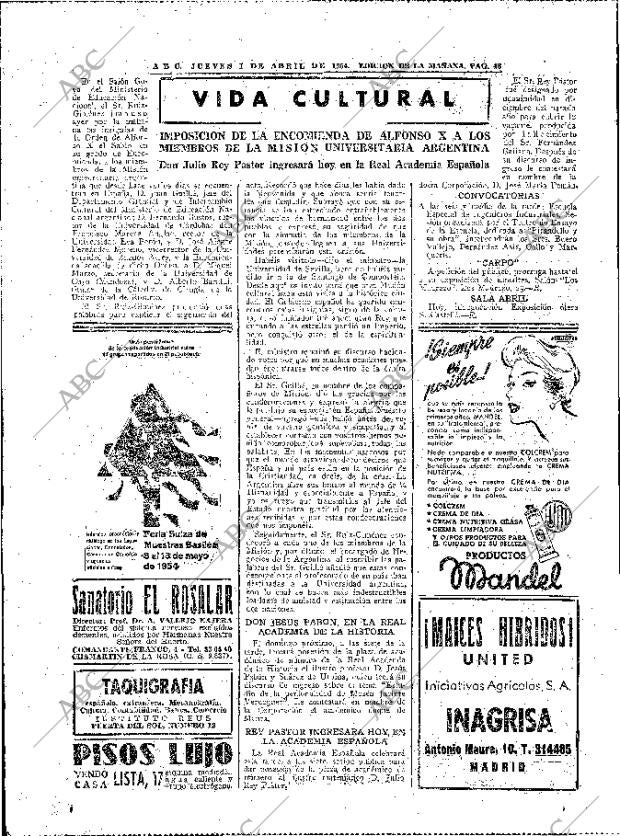 ABC MADRID 01-04-1954 página 46
