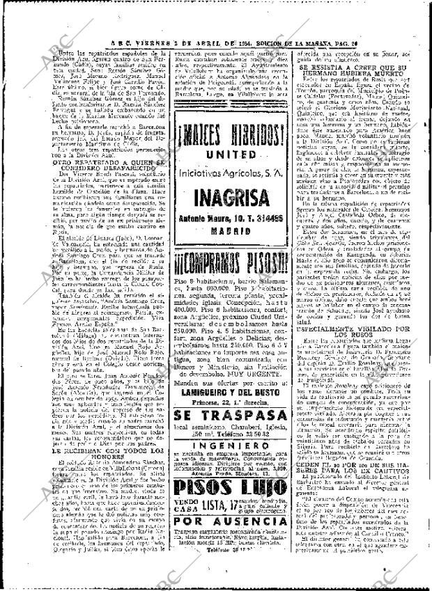 ABC MADRID 02-04-1954 página 20