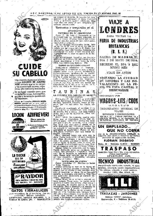 ABC MADRID 18-04-1954 página 52