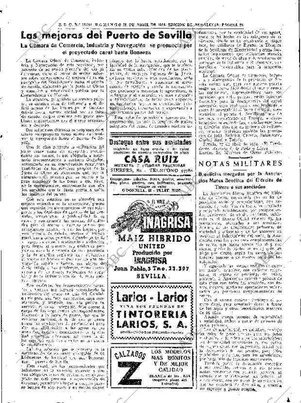 ABC SEVILLA 18-04-1954 página 25