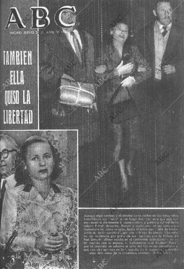 ABC MADRID 22-04-1954 página 1