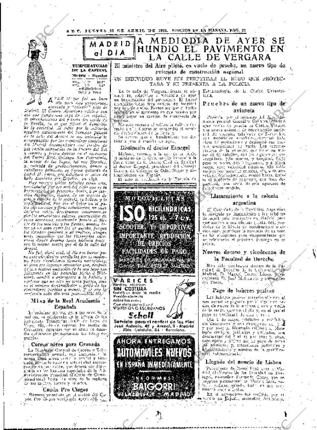 ABC MADRID 22-04-1954 página 21