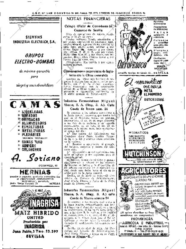 ABC SEVILLA 25-04-1954 página 34