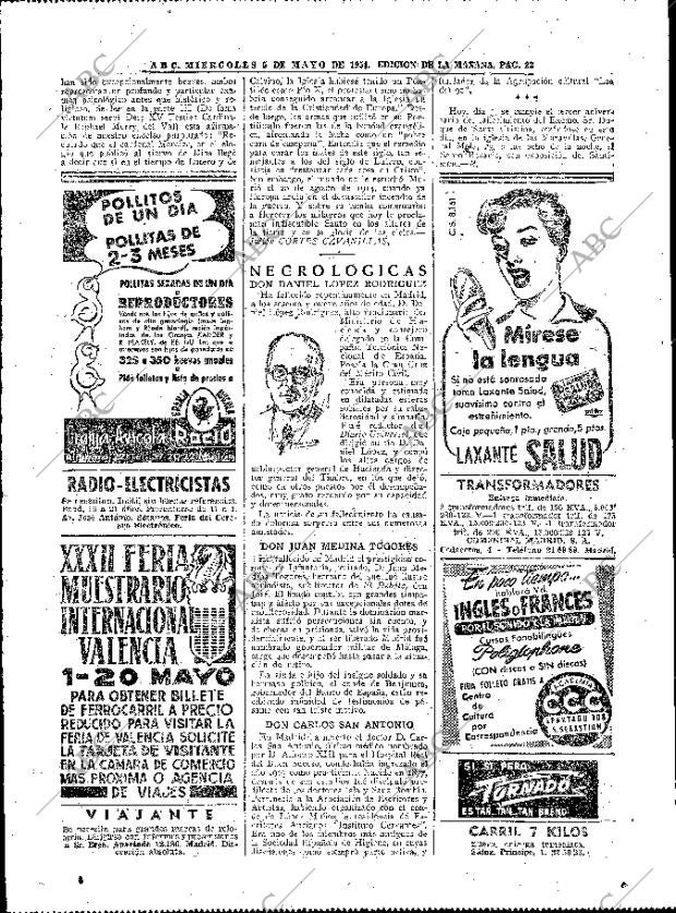 ABC MADRID 05-05-1954 página 22