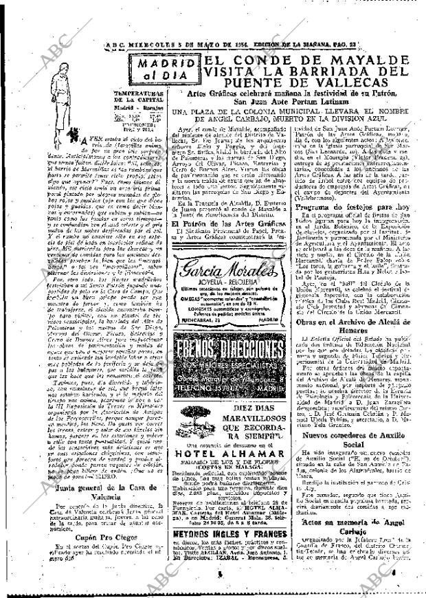 ABC MADRID 05-05-1954 página 23
