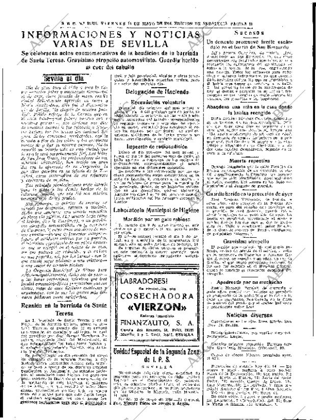 ABC SEVILLA 14-05-1954 página 15