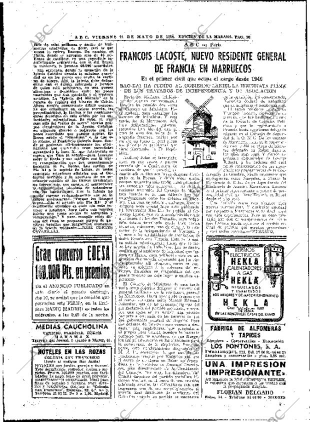 ABC MADRID 21-05-1954 página 20