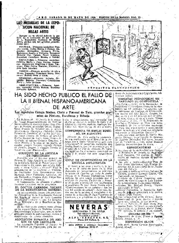 ABC MADRID 29-05-1954 página 23